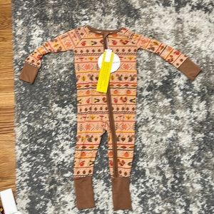 Little sleepies Harvest fair isle zippy